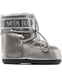Moon Boot - Stivali doposci Icon Low metallizzati - Lyst
