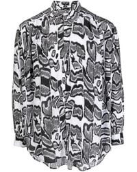Edward Crutchley - Abstract-Pattern Long-Sleeve Shirt - Lyst