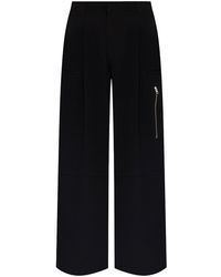 Ami Paris - Low-rise Multi-pockets Palazzo Trousers - Lyst