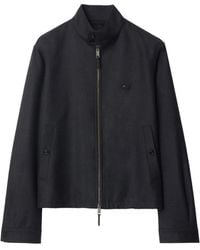 Burberry - Wool Harrington Jacket - Lyst
