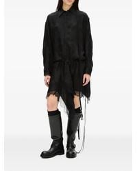 Ann Demeulemeester - Paisley-Jacquard Lace-Trim Mini Dress - Lyst