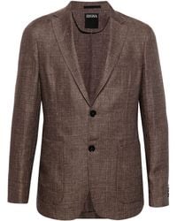 Zegna - Notched-lapel Single-breasted Bazer - Lyst