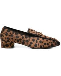 Herbert Levine - Show Time Leopard-Print Loafers - Lyst