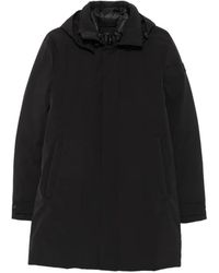 SERGIO MORETTI FIRENZE - Hooded Padded Coat - Lyst