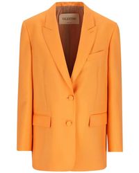 Valentino Garavani - Single-Breasted Patch-Pocket Blazer - Lyst