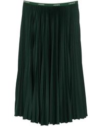 Lacoste - Logo-Waistband Pleated Skirt - Lyst