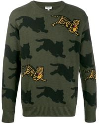 KENZO - Tiger Intarsia Jumper - Lyst