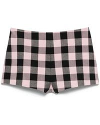 Blumarine - Karierte Shorts - Lyst