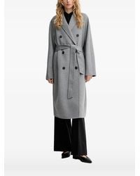 Marc O' Polo - Double-Breasted Belted Coat - Lyst