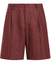 Dolce & Gabbana - Linen Bermuda Shorts - Lyst