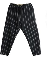 Uma Wang - Vertical-Stripe Drawstring Trousers - Lyst