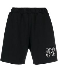 Palm Angels - Sports Shorts With Monogram - Lyst