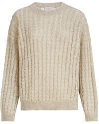 Brunello Cucinelli - Dazzling Cable Sweater - Lyst