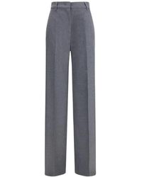 Max Mara - Pressed-Crease Tailored Trousers - Lyst