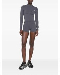Sporty & Rich - Logo-Print High-Waisted Shorts - Lyst