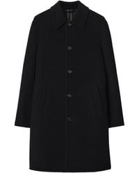 Burberry - Wool Mid-Length Car Coat - Lyst