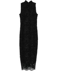 Twinset - Lace Sleeveless Midi Dress - Lyst