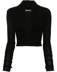 ANDREADAMO - X Ray Knitted Crop Top - Lyst