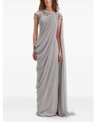Gemy Maalouf - Embroidered Draped Dress - Lyst