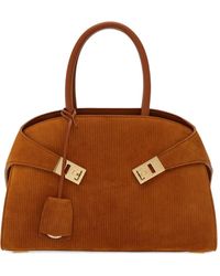 Ferragamo - Mittelgroßer Hug Shopper - Lyst