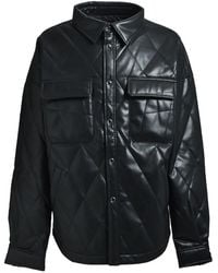 BREATH - Chemise En Cuir À Design Matelassé - Lyst