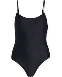 KARL LAGERFELD - Essential Logo-Print Swimsuit - Lyst