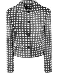 Ermanno Scervino - Gingham-Check Button-Up Jacket - Lyst
