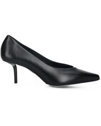 Max Mara - Pointed-Toe Leather Kitten Pumps - Lyst