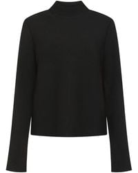 KHAITE - High-Neck Wool Sweater - Lyst