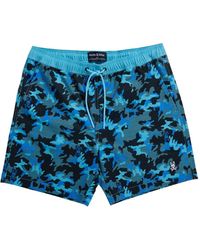 Psycho Bunny - Rye All Over-print トランクス水着 - Lyst