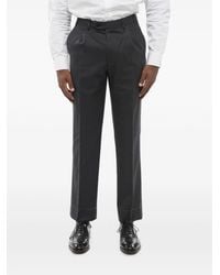 Corneliani - Fresco-Wool Pleated Trousers - Lyst