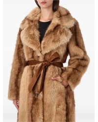 Urbancode - Vegancode Belted Faux-Fur Coat - Lyst