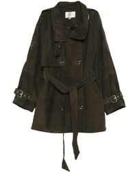 Gestuz - Belted Suede Jacket - Lyst
