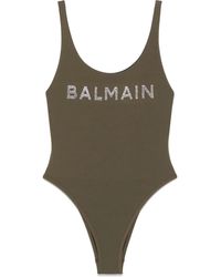 Balmain - Bañador con aplique del logo - Lyst