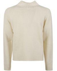 Aragona - Raglan-Sleeve Mock-Neck Sweater - Lyst