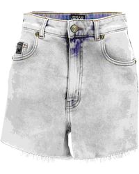 Versace Jeans Couture - Logo-Patch Shorts - Lyst