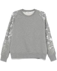 Essentiel Antwerp - Sequin And Bead-Embellished Sweatshirt - Lyst