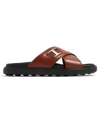 Tod's - Timeless Leather Sandals - Lyst