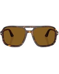 Persol - Tortoiseshell Square-Frame Sunglasses - Lyst