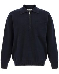 Roberto Collina - Half-Zip Chest-Pocket Polo Shirt - Lyst
