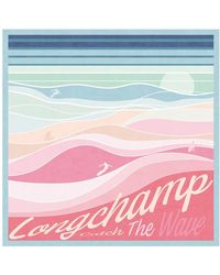 Longchamp - En Pleine Vague Silk Scarf - Lyst