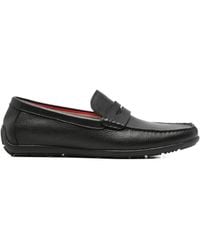 SERGIO MORETTI FIRENZE - Grained Leather Loafers - Lyst