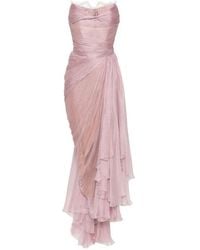 Maria Lucia Hohan - Jolie X Lace-Trimmed Draped Maxi Dress - Lyst