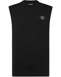 Philipp Plein - Round-Neck Sleeveless T-Shirt - Lyst