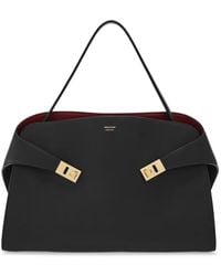 Ferragamo - Hug Medium Leather Tote Bag - Lyst