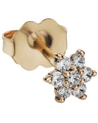 Maria Tash - 5.5Mm 18Kt Diamond Flower Stud Earring - Lyst
