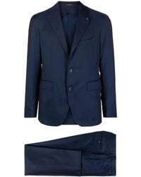 Tagliatore - Notch-Lapels Single-Breasted Blazer - Lyst