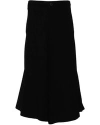 Yohji Yamamoto - Pleated Cropped Trousers - Lyst