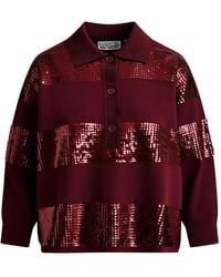 Essentiel Antwerp - Illuminati Sequin-Striped Polo Shirt - Lyst