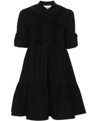 ERMANNO FIRENZE - Lace-detail Cotton Dress - Lyst